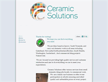 Tablet Screenshot of ceramicsolutions.info